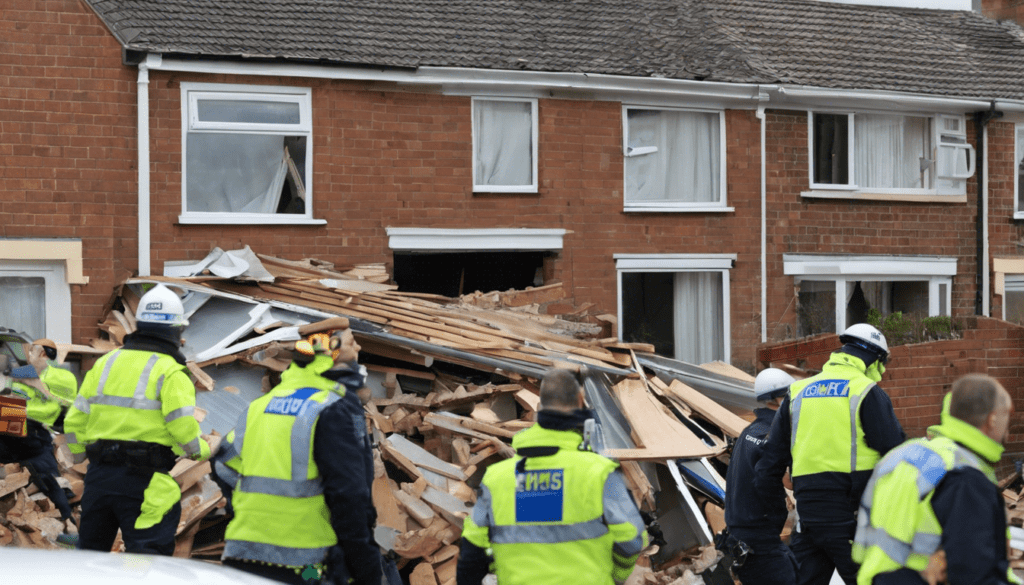 Emergency Services Respond as Two Houses Collapse in Richmond During Controversial HMO Renovation Project