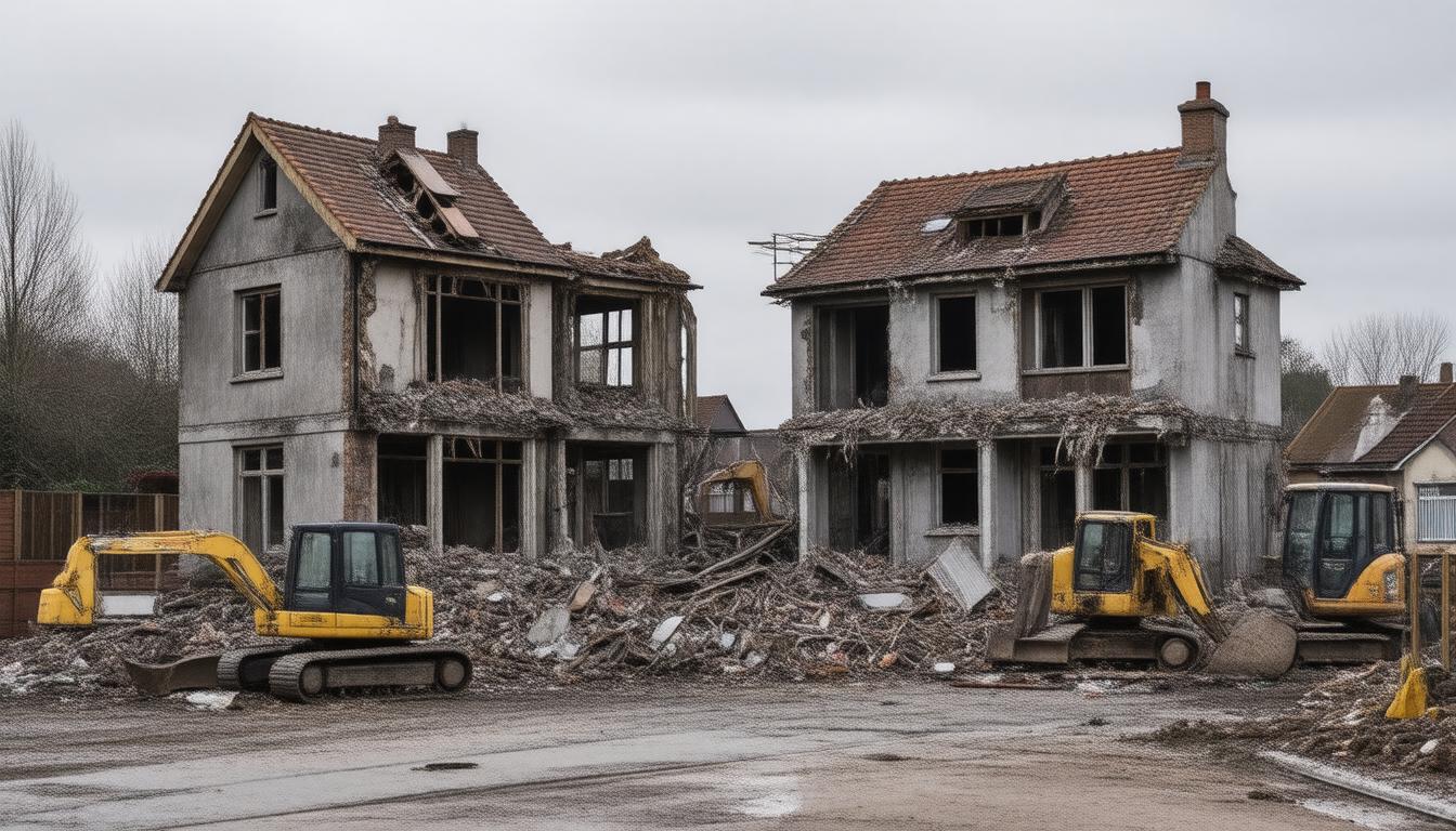 Miracle No Injuries as Two Houses Collapse in Richmond During Redevelopment Efforts