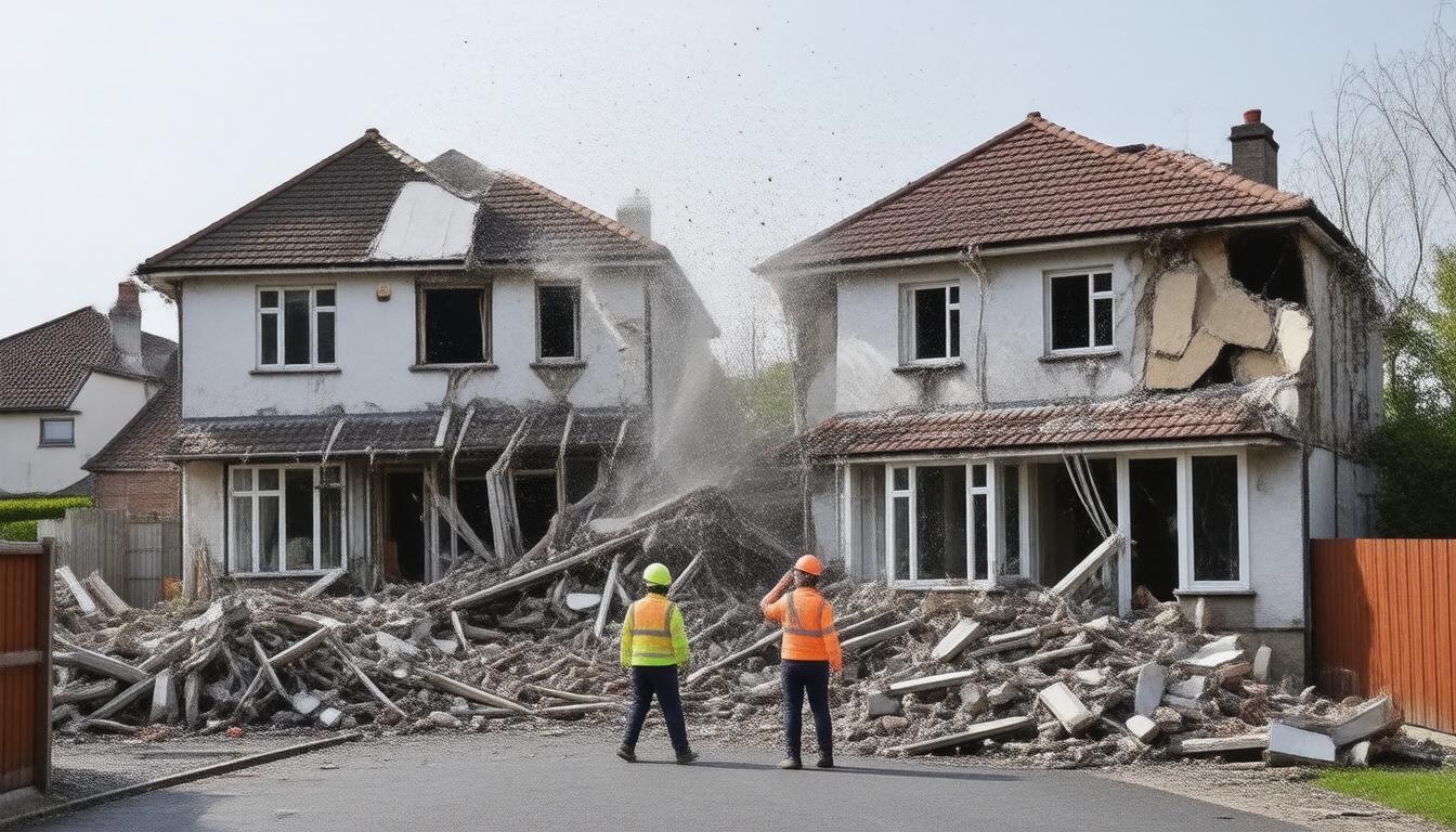 Miraculous Escape: Two Houses Collapse in Richmond During Renovation, No Injuries Reported!