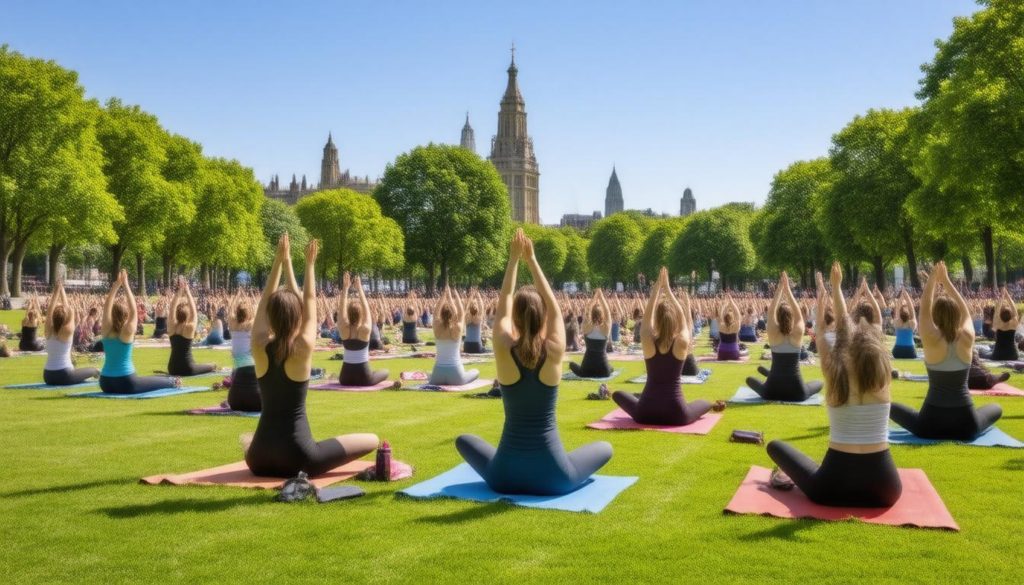 Participating in London’s Outdoor Yoga Classes