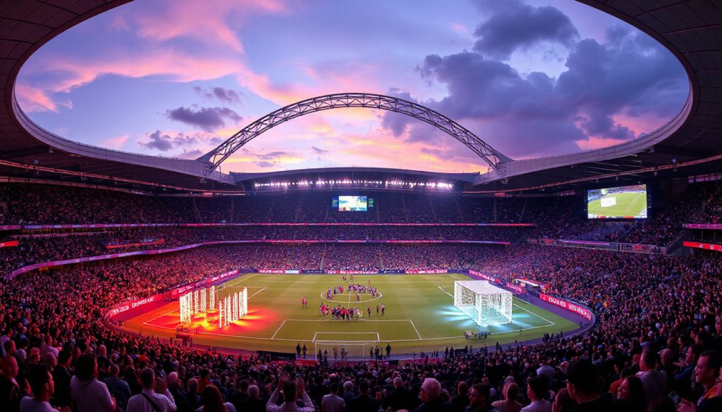 London’s Wembley Stadium for Football Matches and Concerts