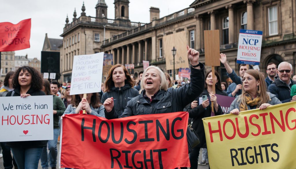 Urgent Call for Action: Shelter Scotland Protests Against Edinburgh Council's Housing Rights Suspension