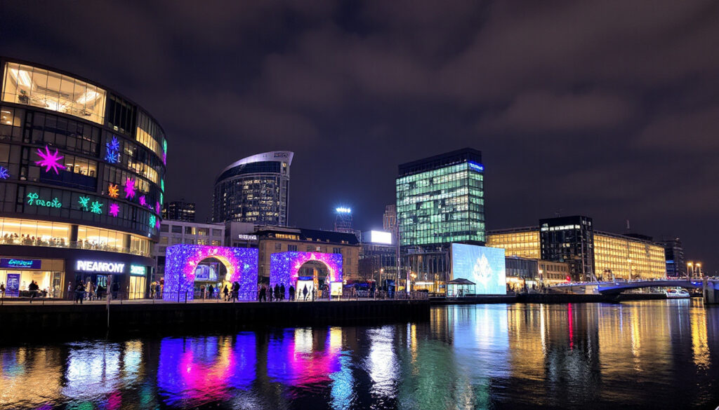 Canary Wharf’s Winter Lights Festival and Modern Vibes