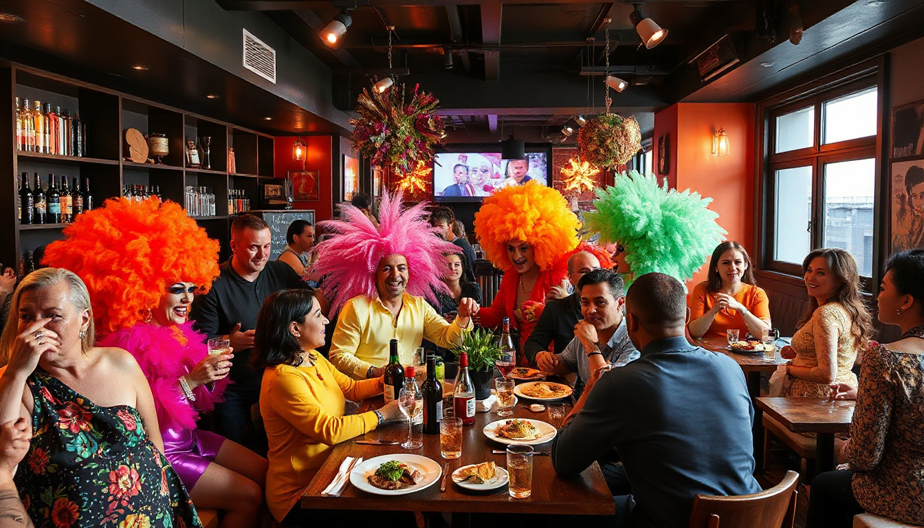 Attending drag brunches or themed nights in Clapham and Dalston