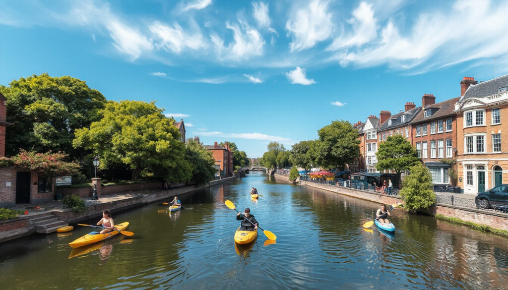 Taking paddleboarding or kayaking trips on Regent’s Canal