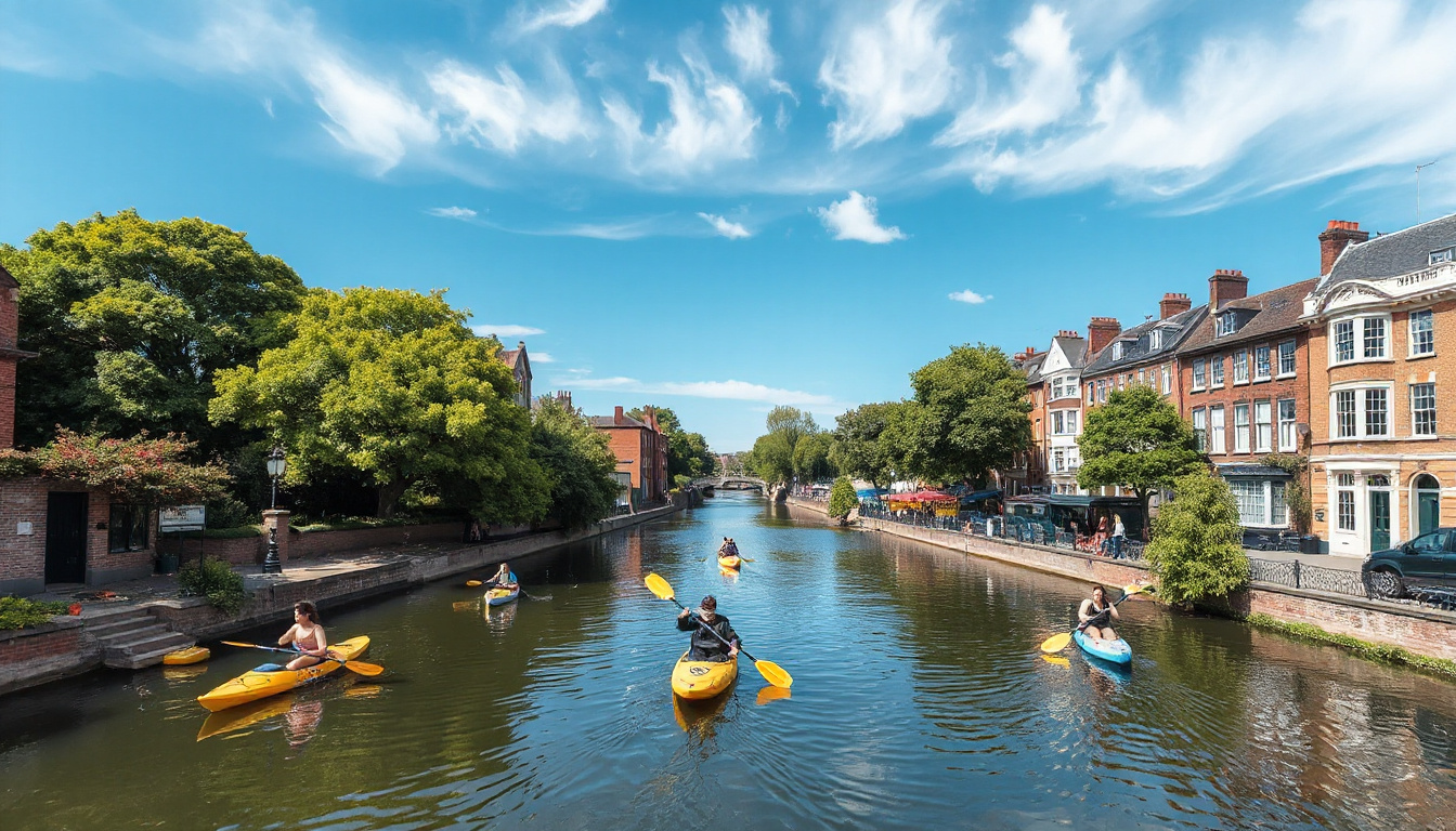 Taking paddleboarding or kayaking trips on Regent’s Canal