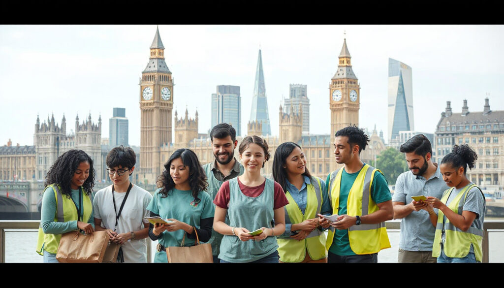 Volunteering for causes through Do-it.org or Team London
